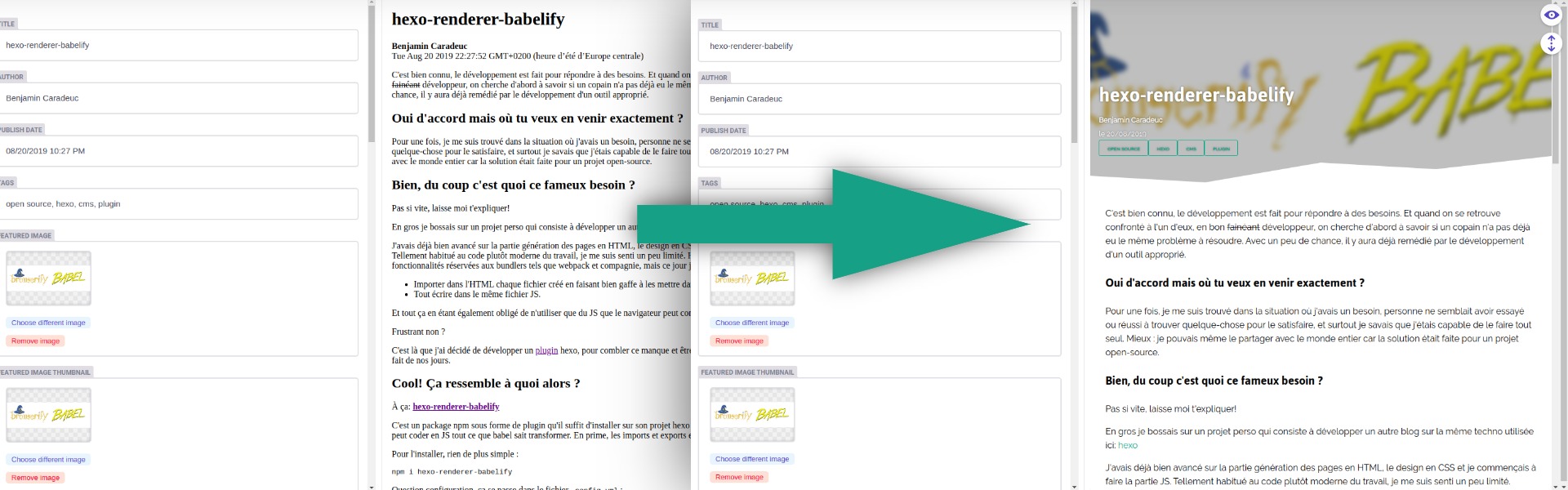 Featured image for netlify CMS preview style & template